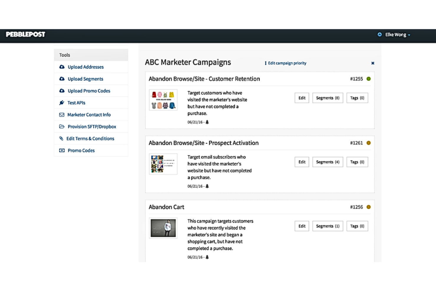 PebblePost screenshot - 10 Migliori Soluzioni di Software per il Direct Mail Marketing Recensite per 2026