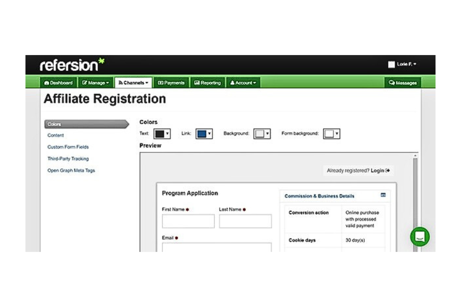 Refersion screenshot - 10 Mejores Software de Defensa de Marca En 2026