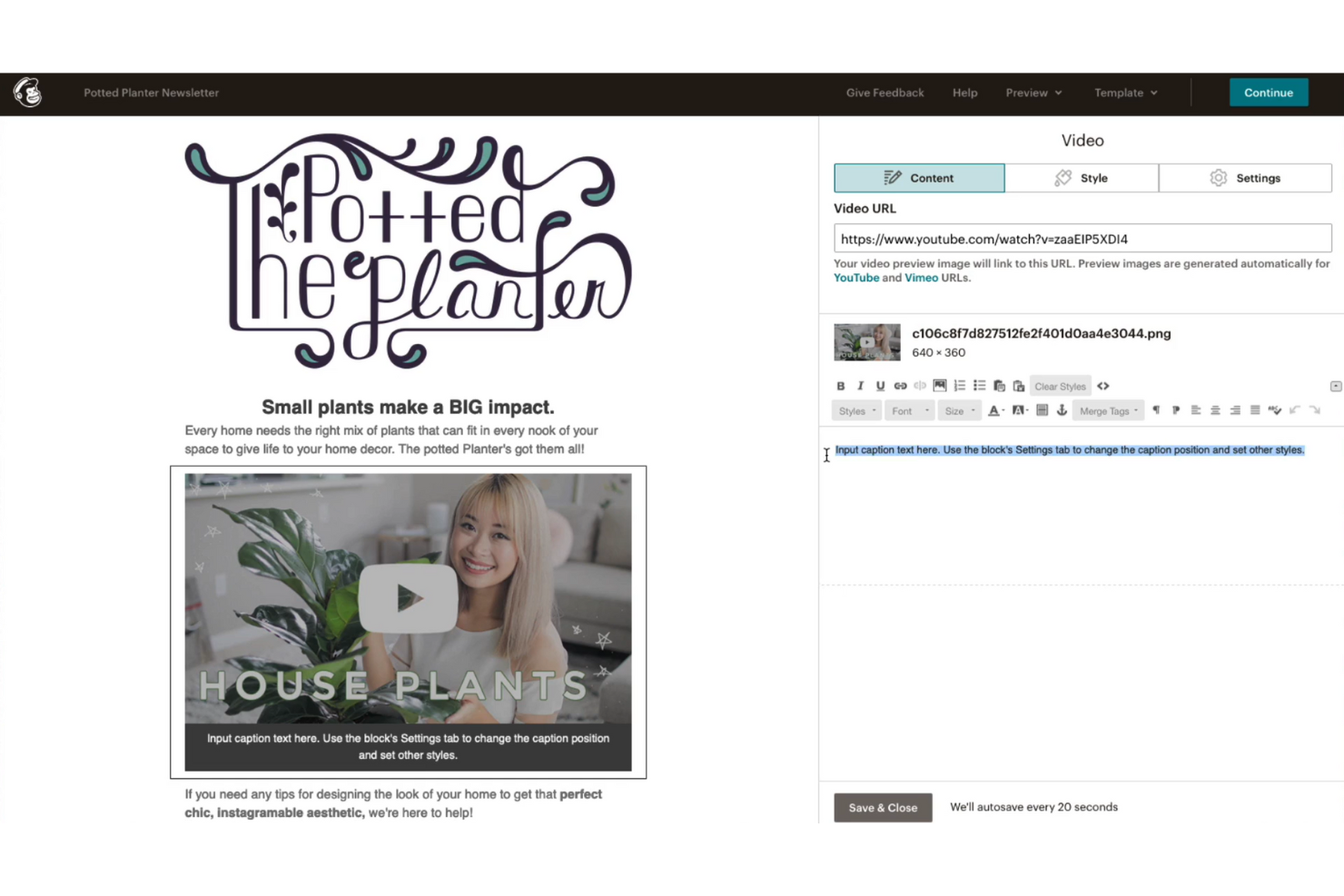 Mailchimp screenshot - 10 Mejores Software de Email Marketing con Video para 2026