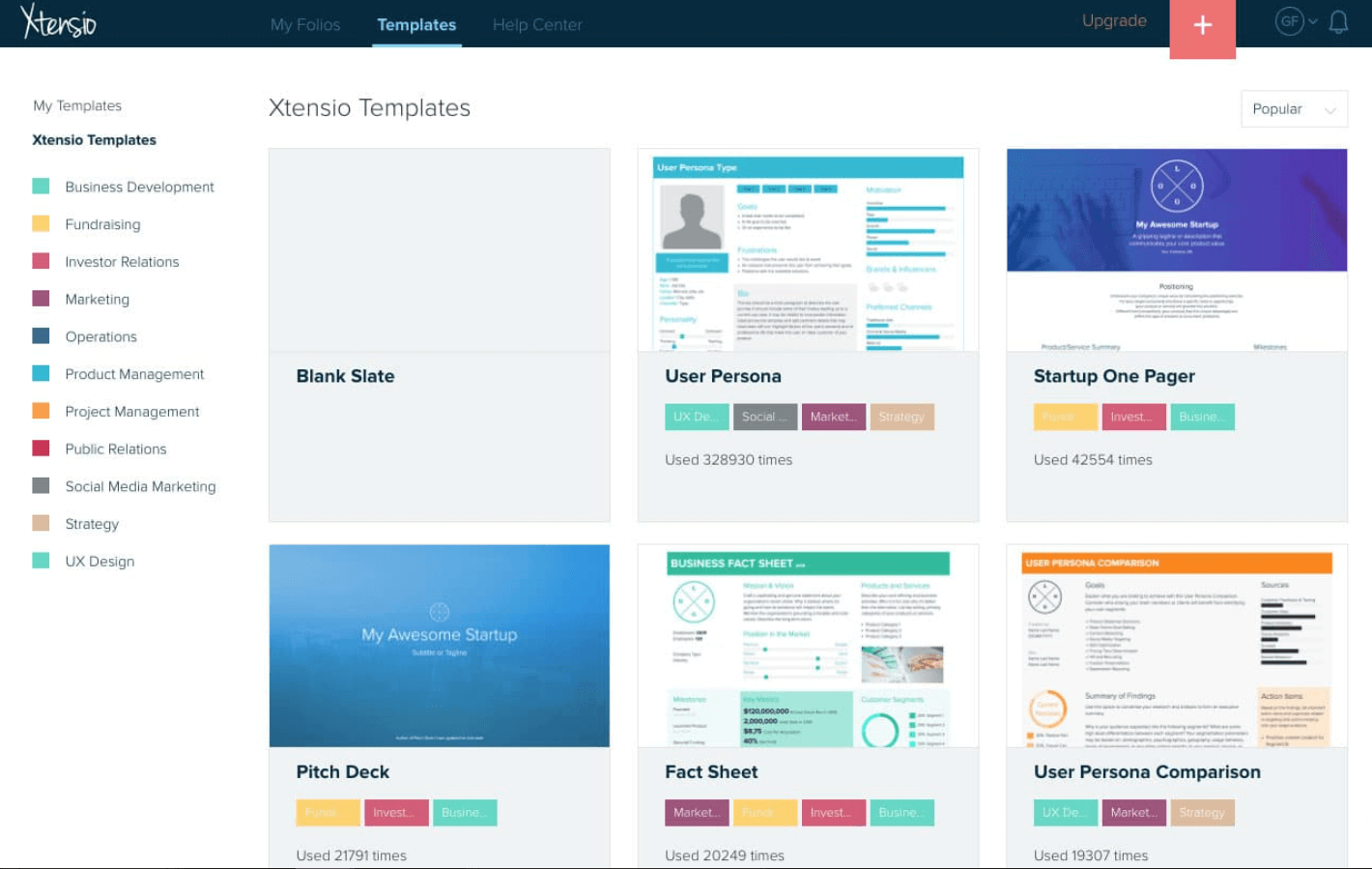 Xtensio screenshot - 10 Migliori Software di Marketing White Label del 2026