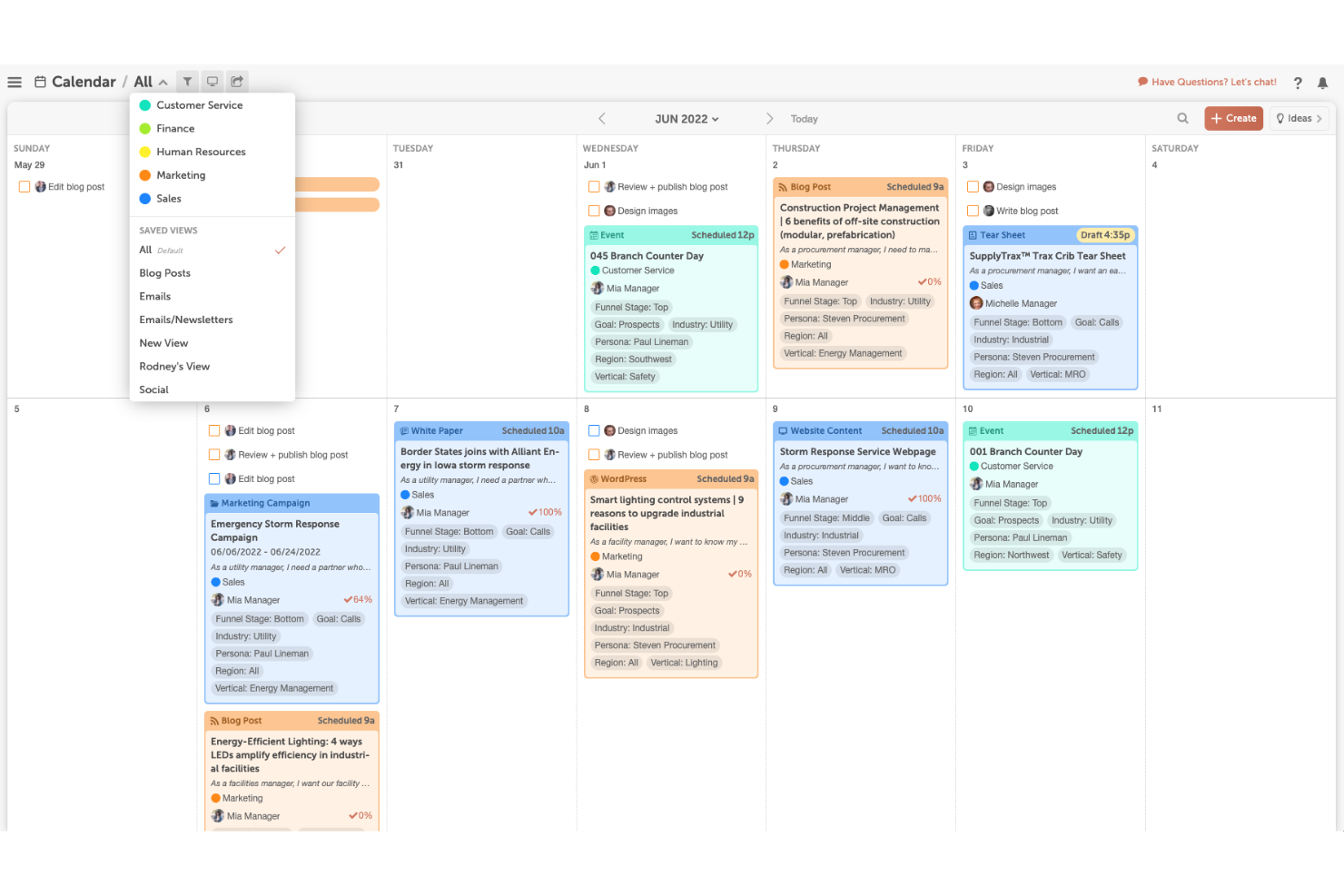 CoSchedule screenshot - 1 Mejores Plataformas de Marketing de Contenidos Analizadas para 2026