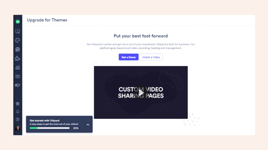 Vidyard screenshot - 10 Migliori Software per Video Email Marketing per il 2026