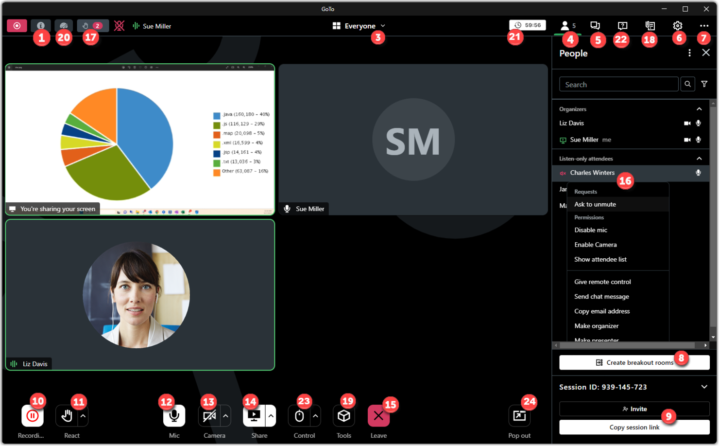 GoTo Webinar screenshot - 10 Mejores Software para Webinars Analizados en 2026