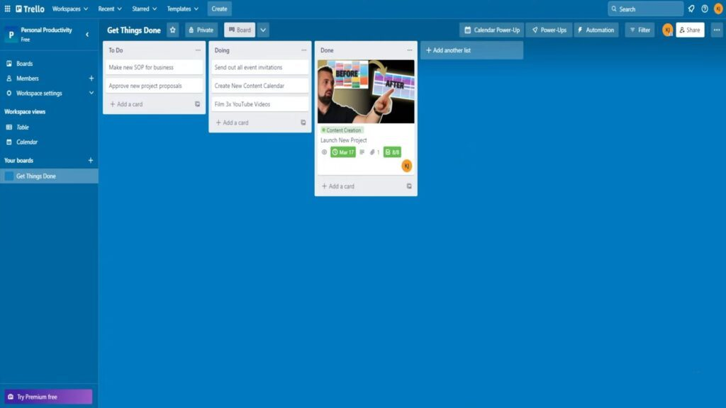 Trello screenshot - 10 migliori soluzioni software per il workflow di marketing recensite per 2026