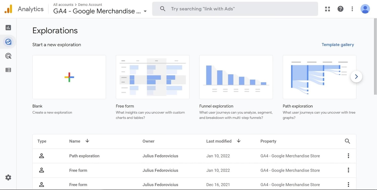 Google Analytics screenshot - 10 Migliori Software per Strategie di Marketing: Recensione per 2026