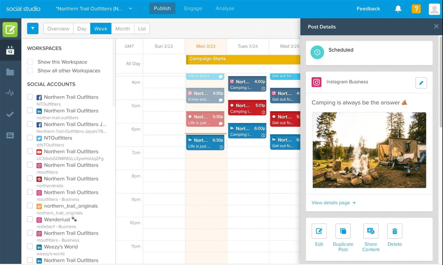 Salesforce Social Studio screenshot - 1 Mejores Software de Marketing de Contenidos Evaluados para 2026