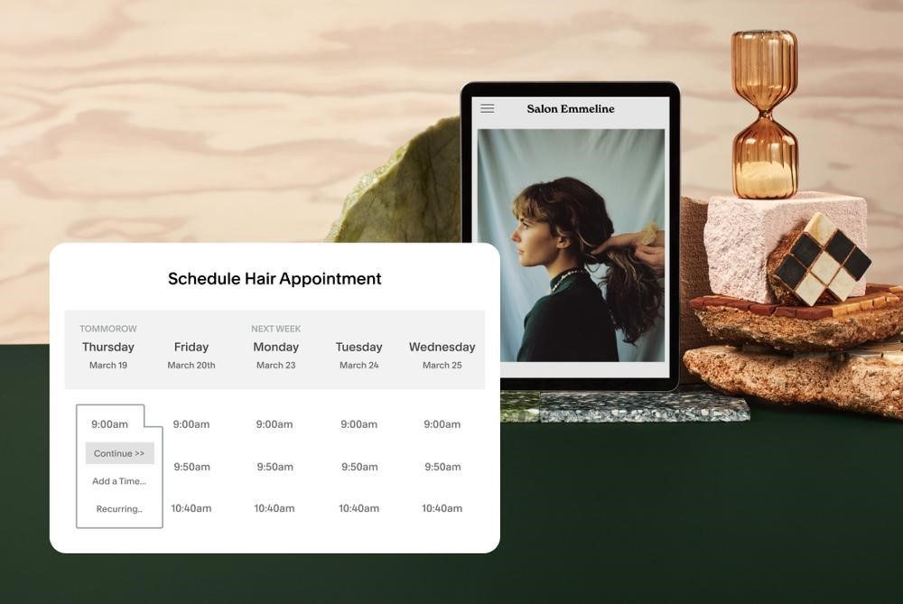 Squarespace screenshot - 10 mejores programas de gestión de contenidos en 2026