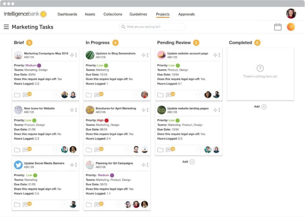 IntelligenceBank screenshot - 10 Migliori Soluzioni Software per la Gestione del Marchio Recensite per 2026