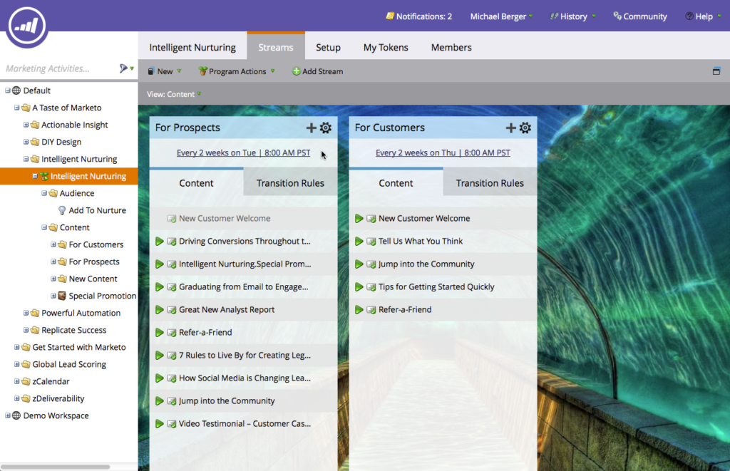 Marketo screenshot - 10 Plataformas de Automatización de Marketing B2B en 2026