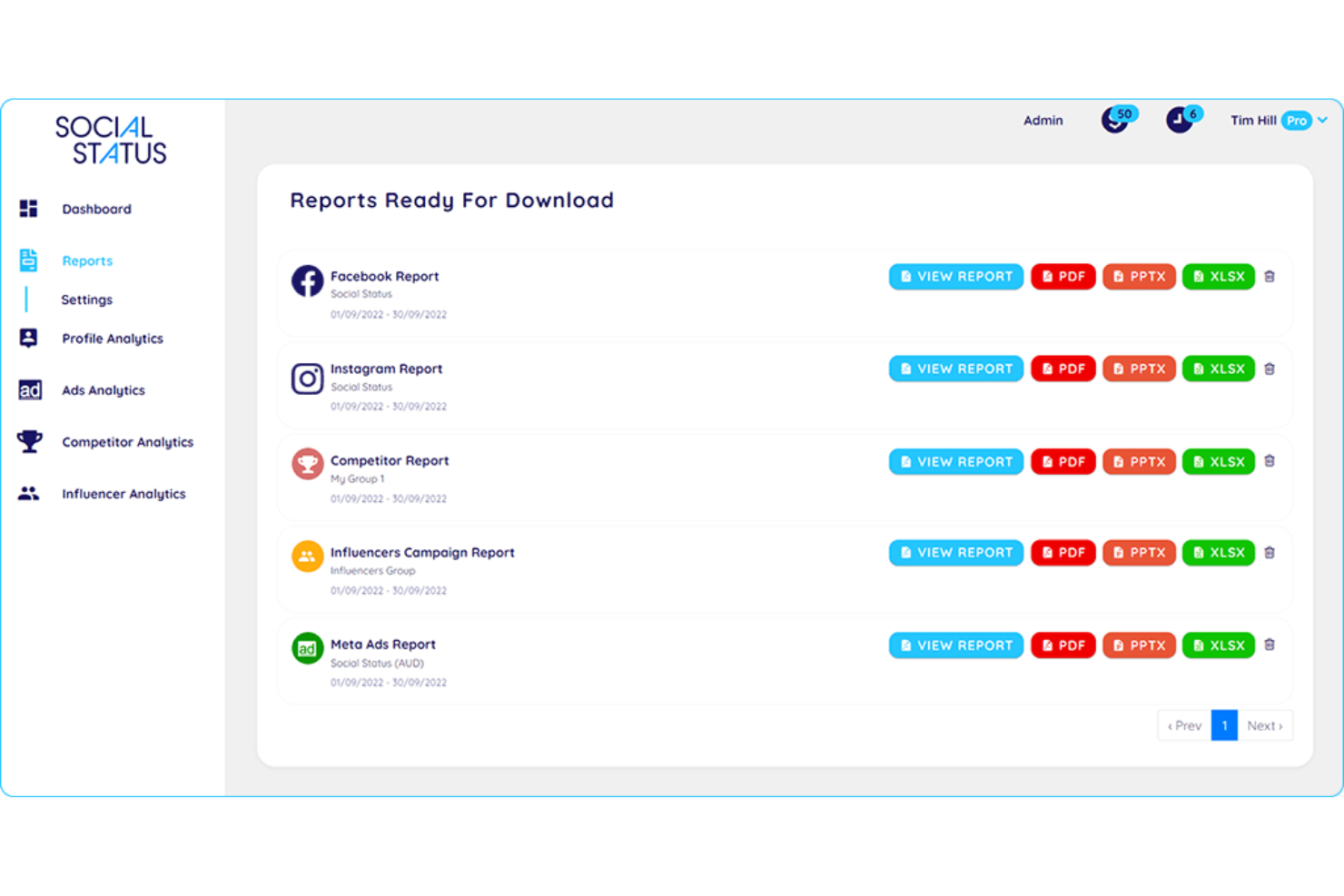 Social Status screenshot - 10 migliori soluzioni software per il marketing sui social media recensite per 2026