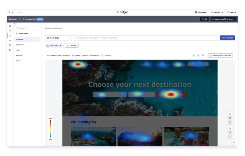 Hotjar screenshot - 10 Migliori Software di Marketing Gratuiti per PMI nel 2026