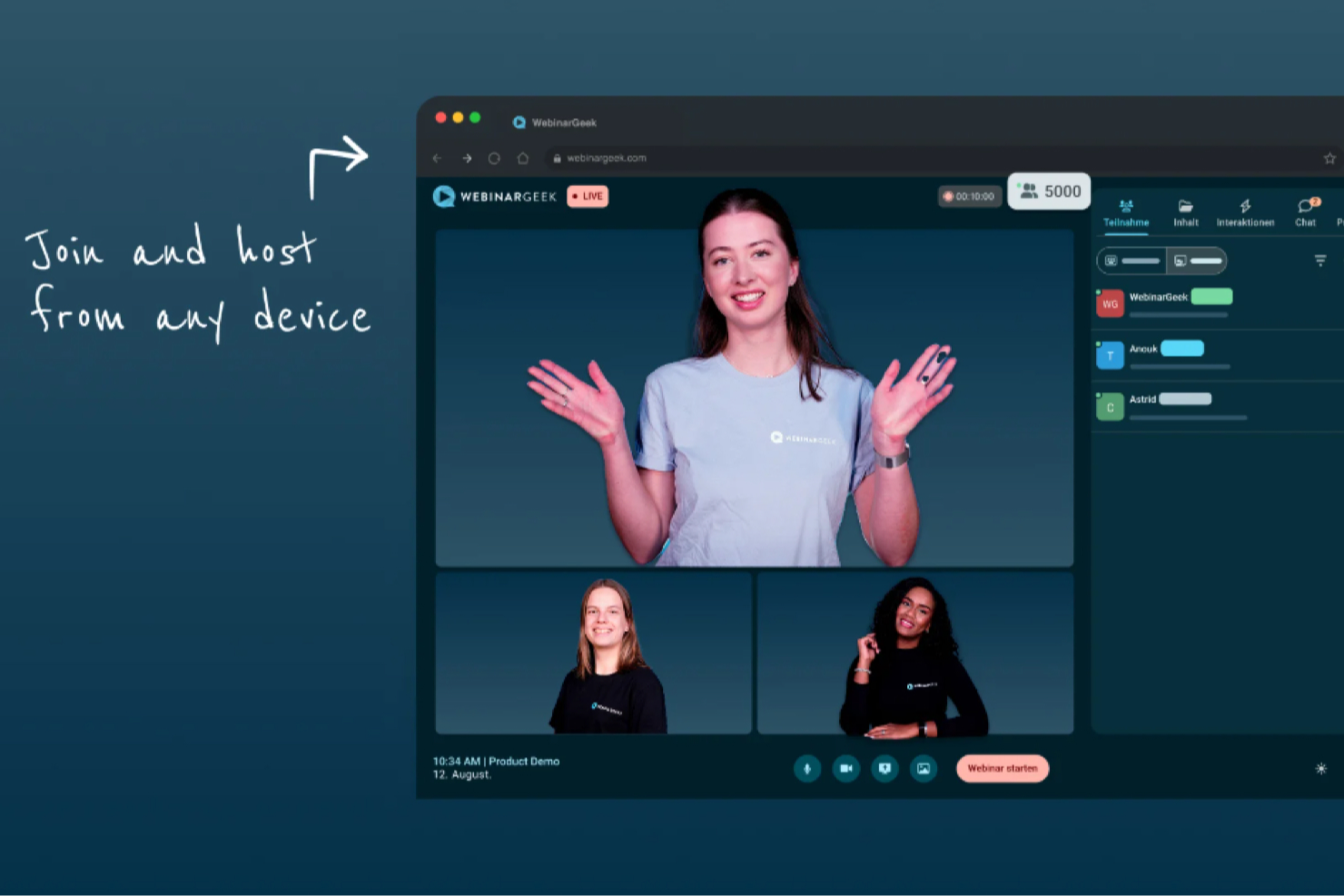 WebinarGeek screenshot - 10 Migliori Soluzioni Software di Marketing Recensite per 2026