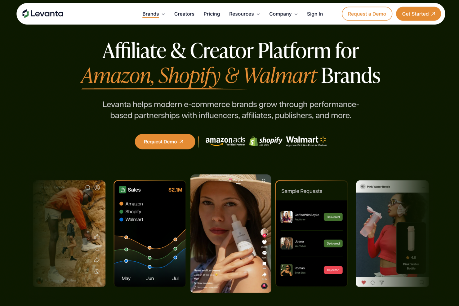 Levanta screenshot - 2 Mejores Software de Marketing de Influencers Analizados para 2026