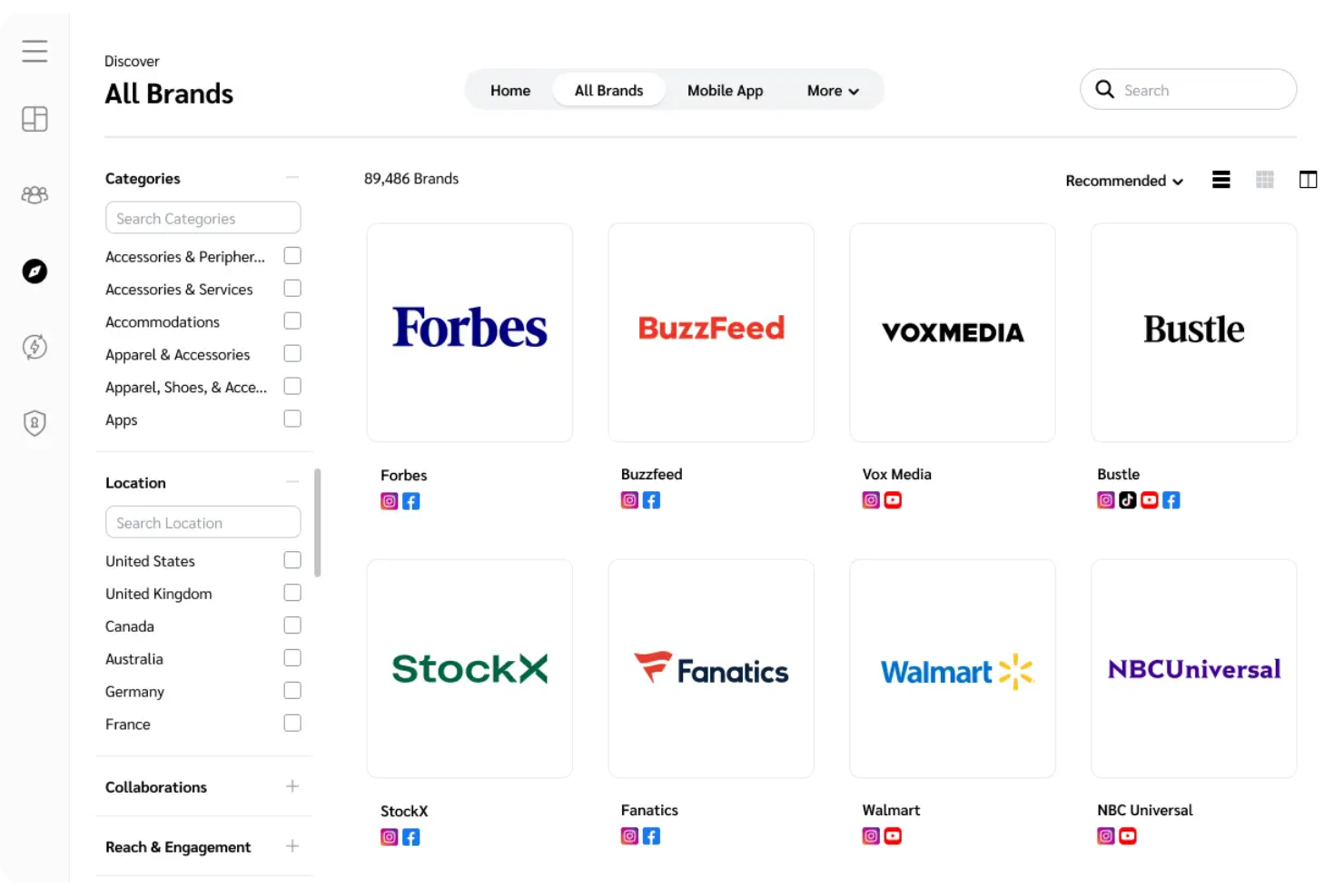 Impact screenshot - 10 Mejores Software de Marketing de Afiliados Analizados para 2026