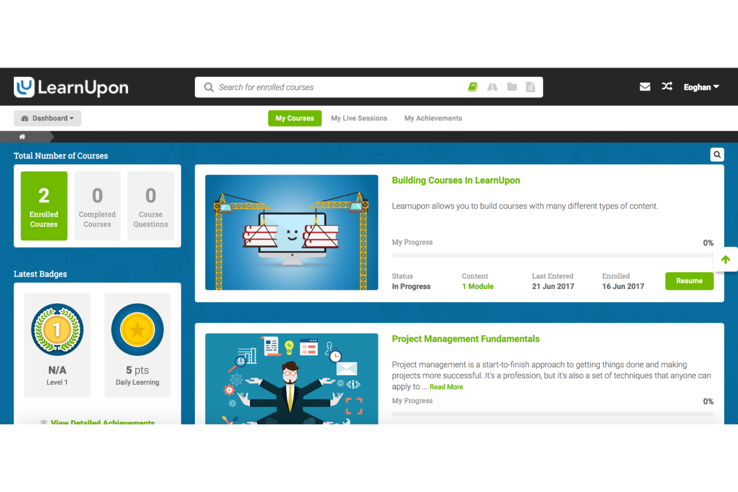 LearnUpon screenshot - 1 Mejores Herramientas de Capacitación para Socios de Canal con IA en 2026