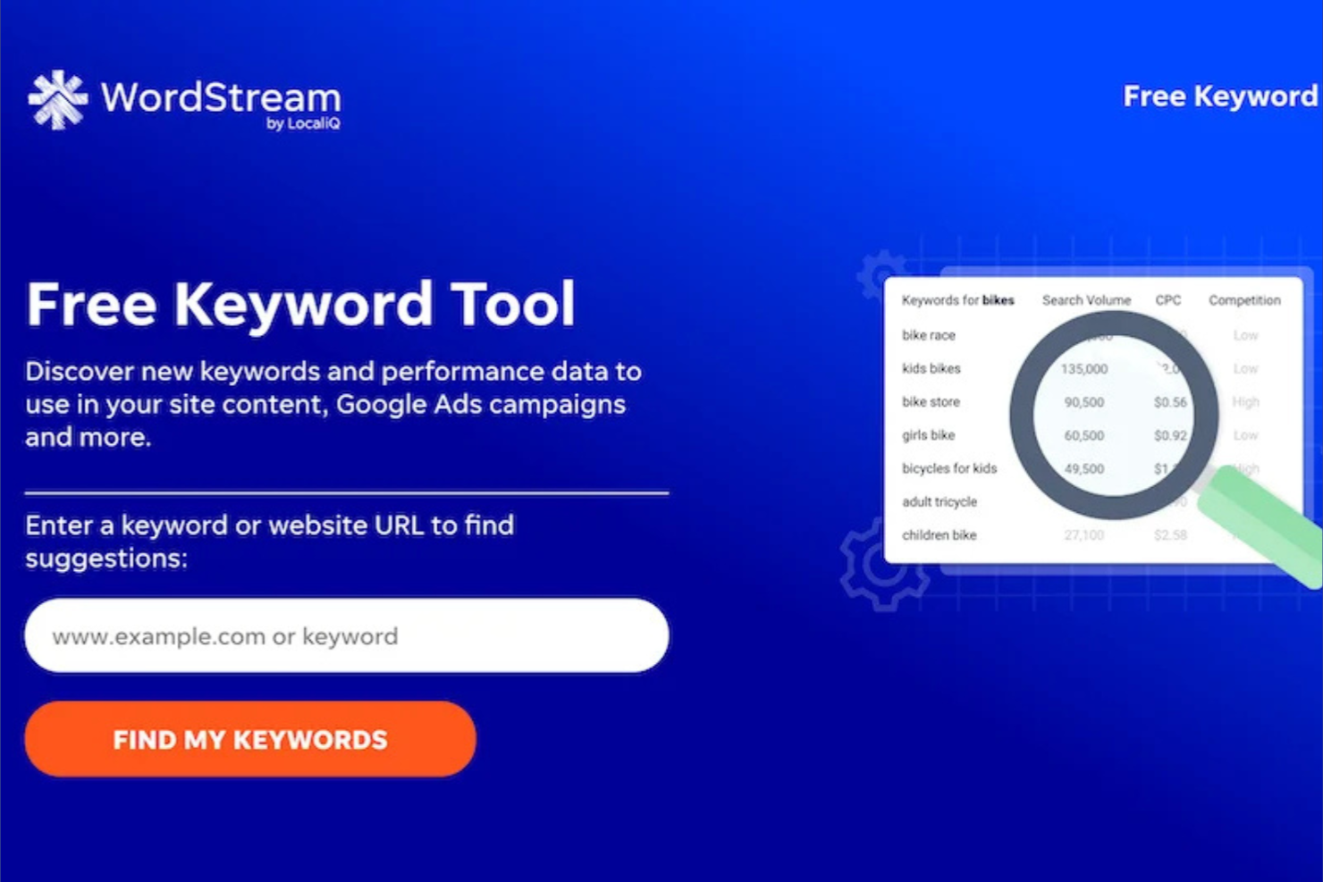 WordStream screenshot - 10 Strumenti PPC per 2026