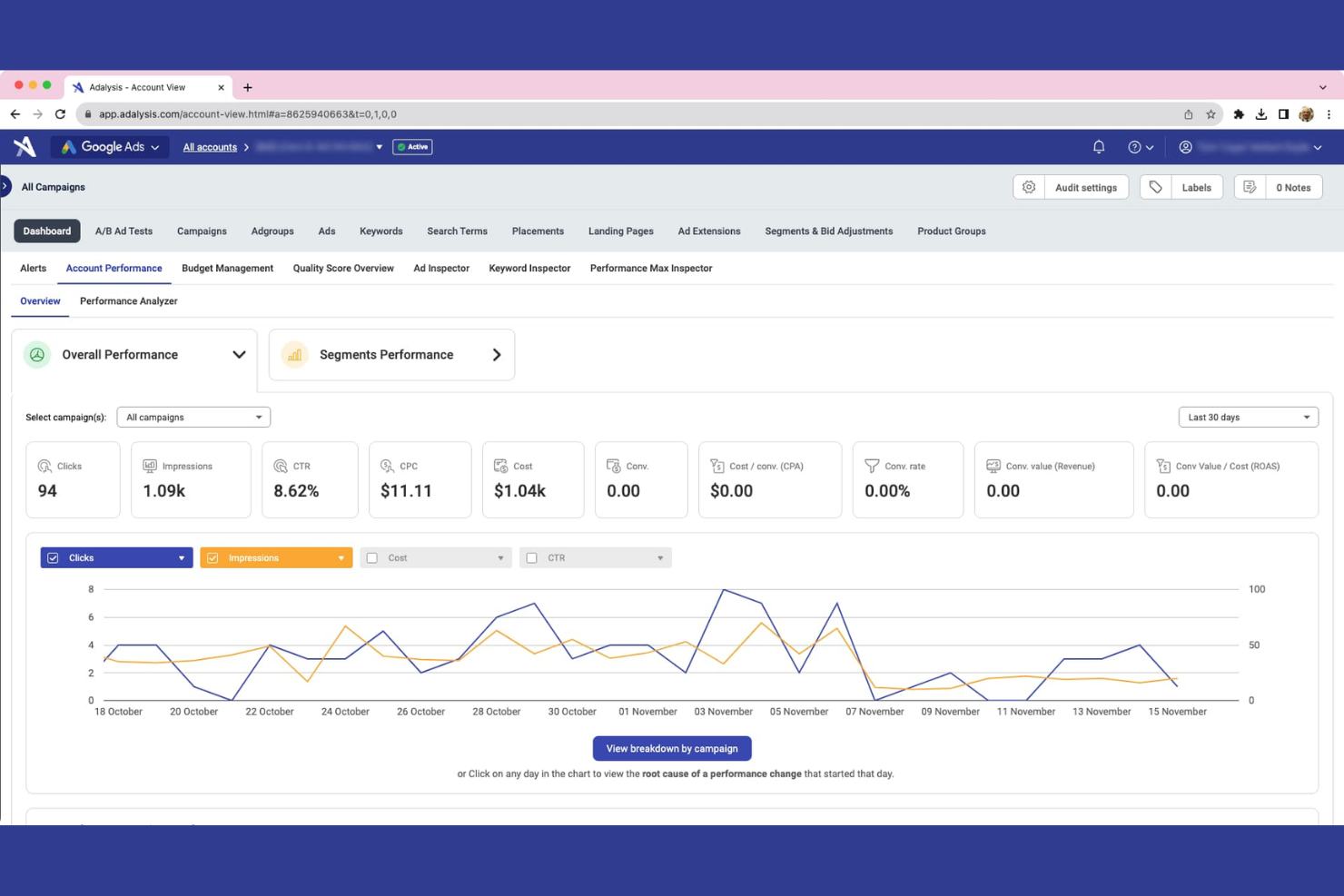 Adalysis screenshot - 10 Herramientas PPC para 2026