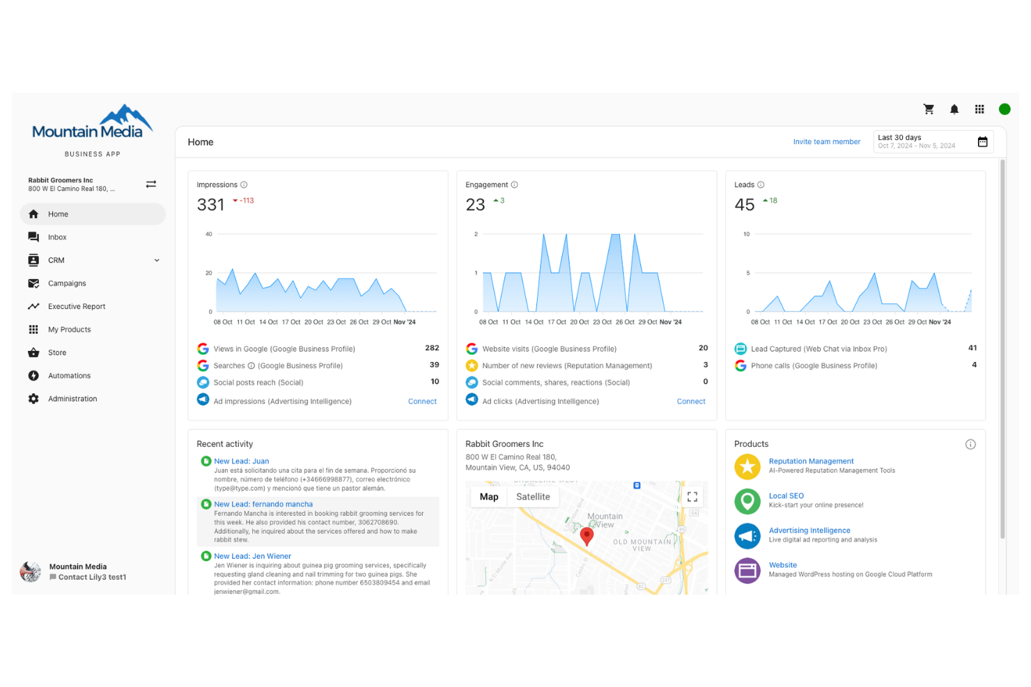 Vendasta screenshot - 10 Mejores Herramientas SEO de Marca Blanca para 2026