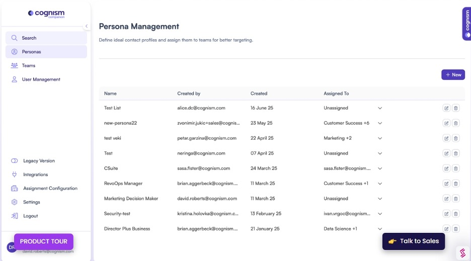 Cognism screenshot - 10 mejores soluciones de software de generación de leads con IA analizadas en 2026