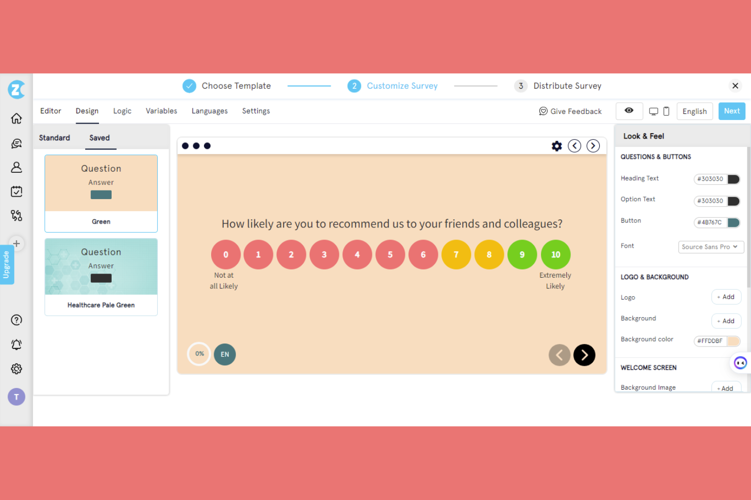 Zonka Feedback screenshot - 10 alternativas a SurveyMonkey seleccionadas para 2026