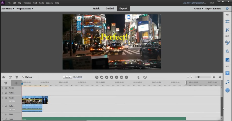 Adobe Premiere Elements screenshot - Los 10 Mejores Programas de Edición de Video Revisados en 2026