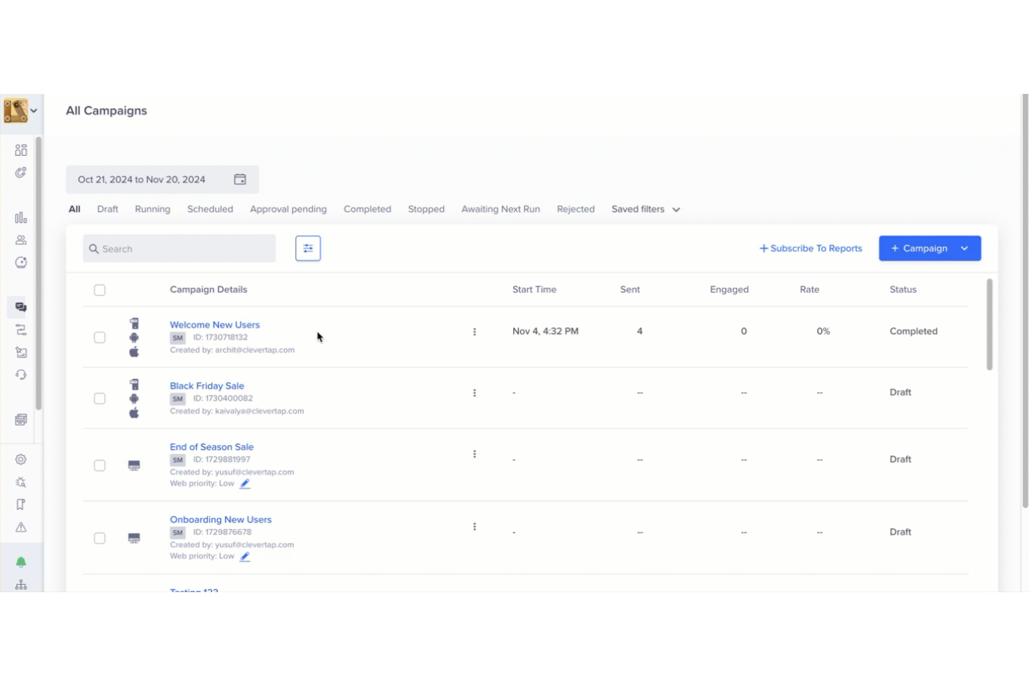 CleverTap screenshot - 10 Mejores Software de Marketing de Proximidad Analizados en 2026