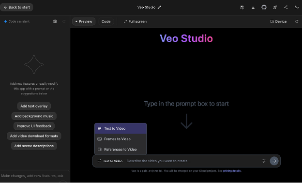Veo 3 screenshot - 10 mejores generadores de video con IA revisados en 2026