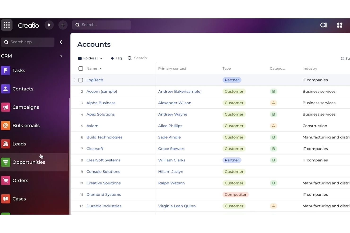 Creatio screenshot - 10 Migliori Alternative a Pardot Recensite nel 2026