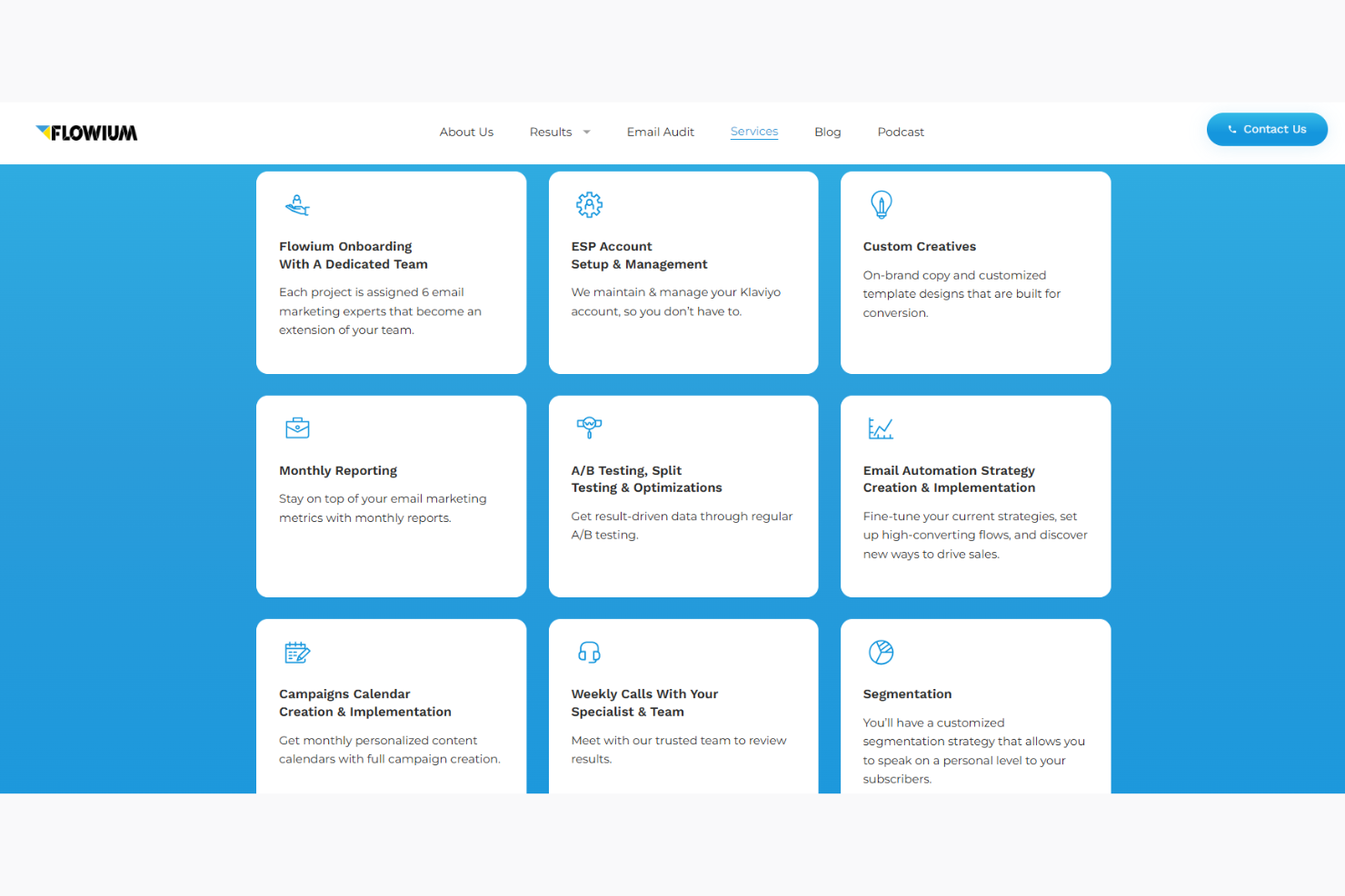 Flowium screenshot - 10 Migliori Agenzie di Email Marketing Recensite nel 2026
