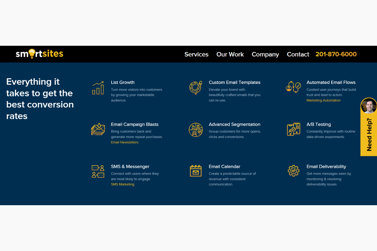 WebFX screenshot - 10 Migliori Agenzie di Email Marketing Recensite nel 2026