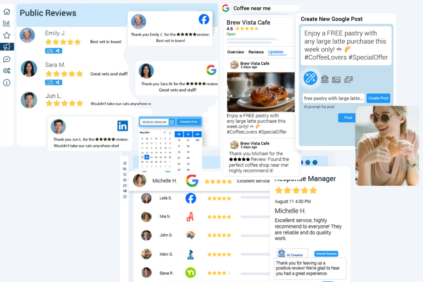 ReviewInc screenshot - Las 10 mejores herramientas de gestión de la reputación en redes sociales en 2026