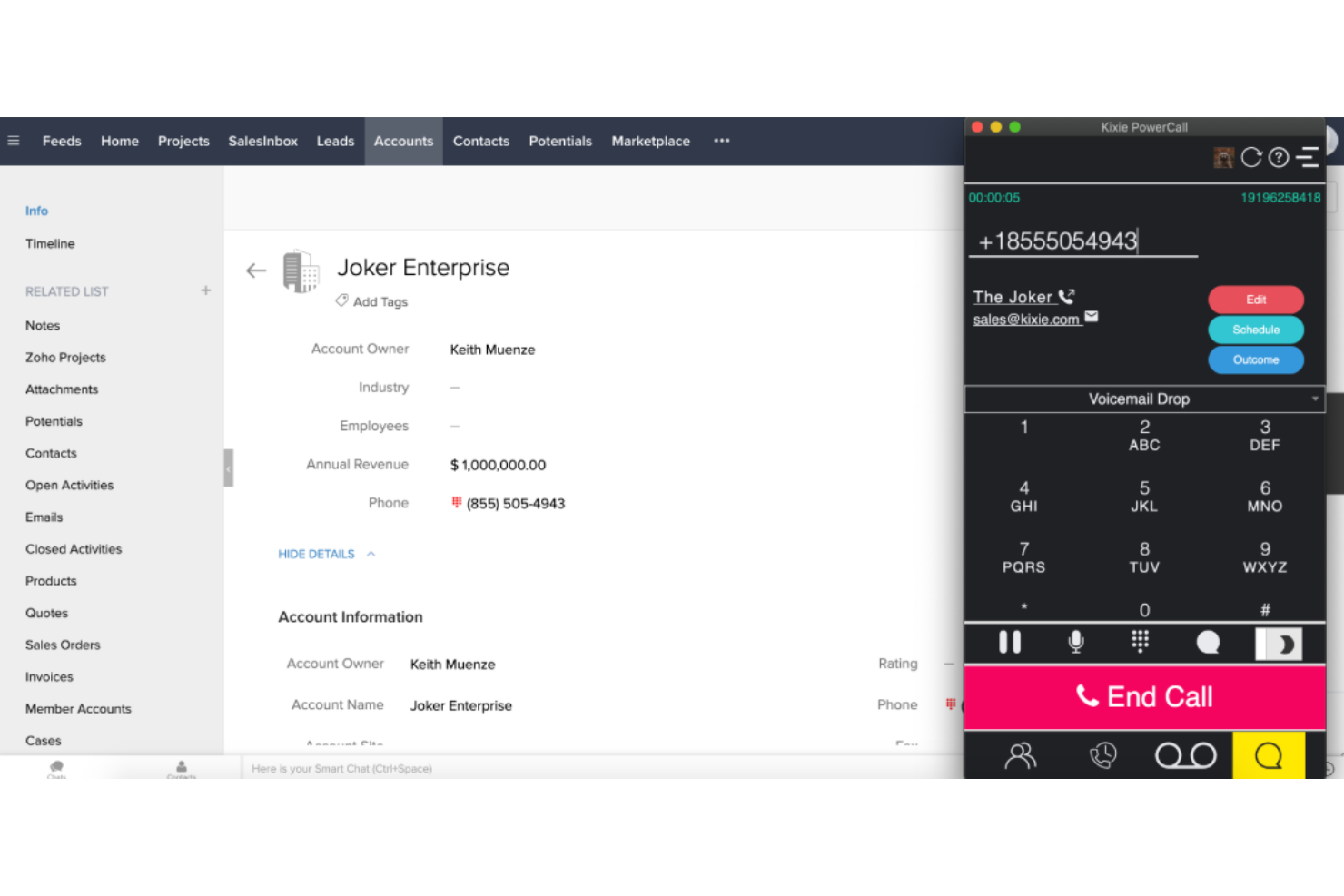 Kixie screenshot - I 10 migliori software di telemarketing recensiti nel 2026