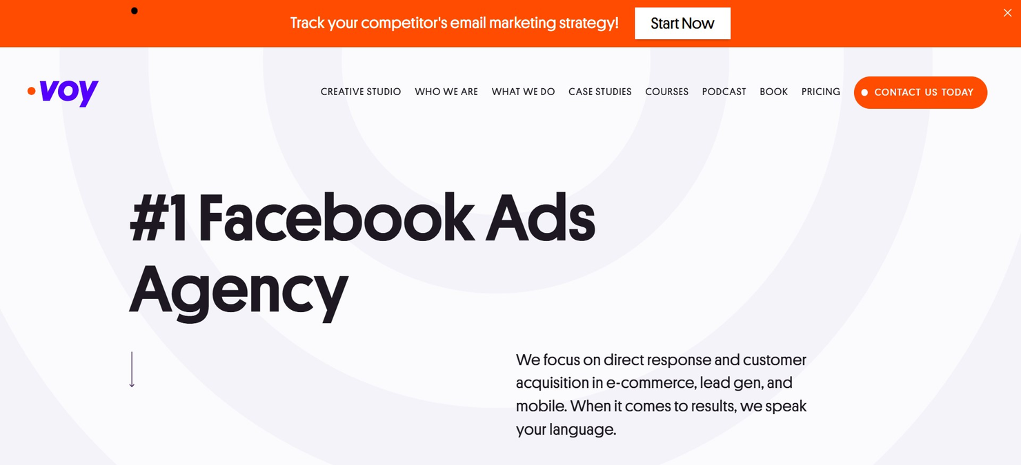 Voy Media screenshot - 10 Mejores Agencias de Google Ads Reseñadas en 2026