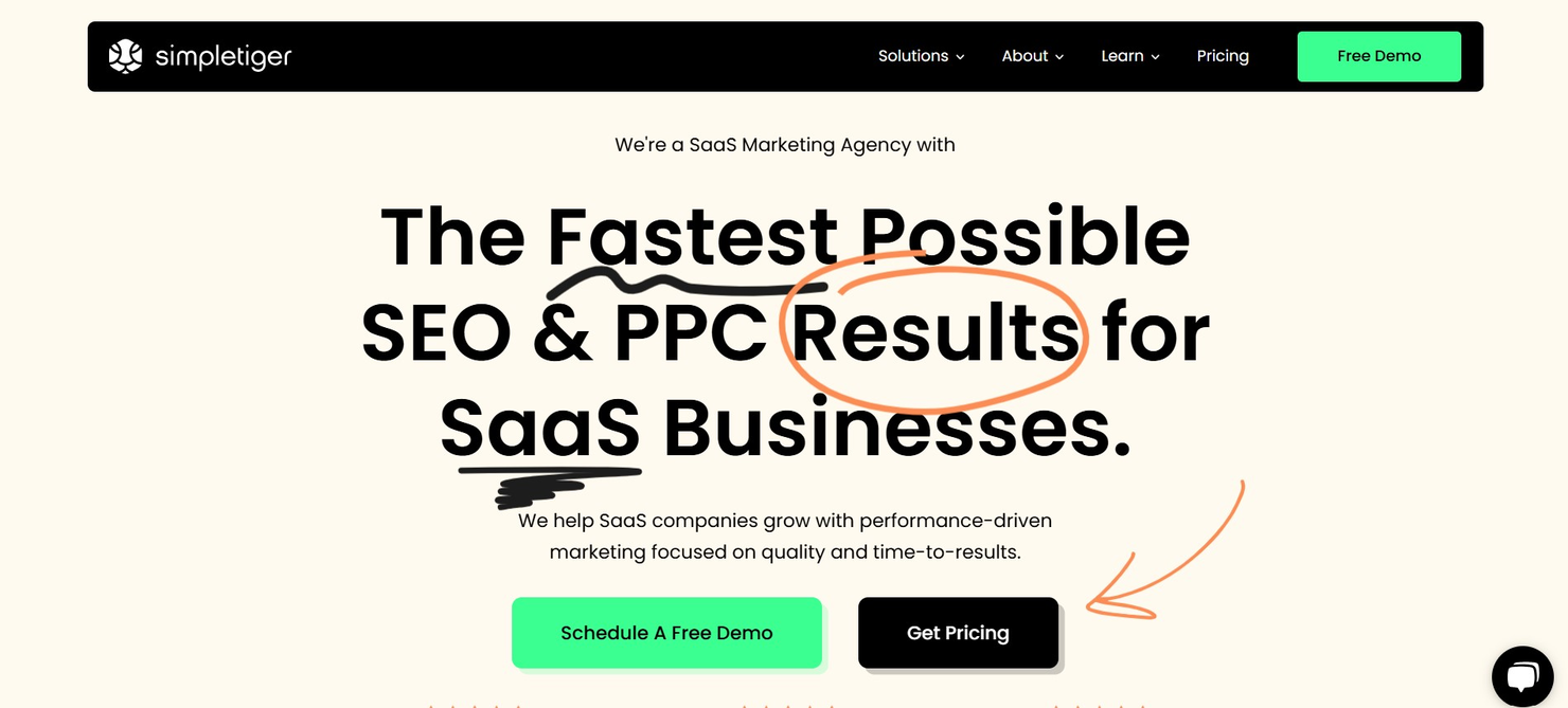 Simple Tiger screenshot - 10 Migliori Agenzie Google Ads Recensite nel 2026