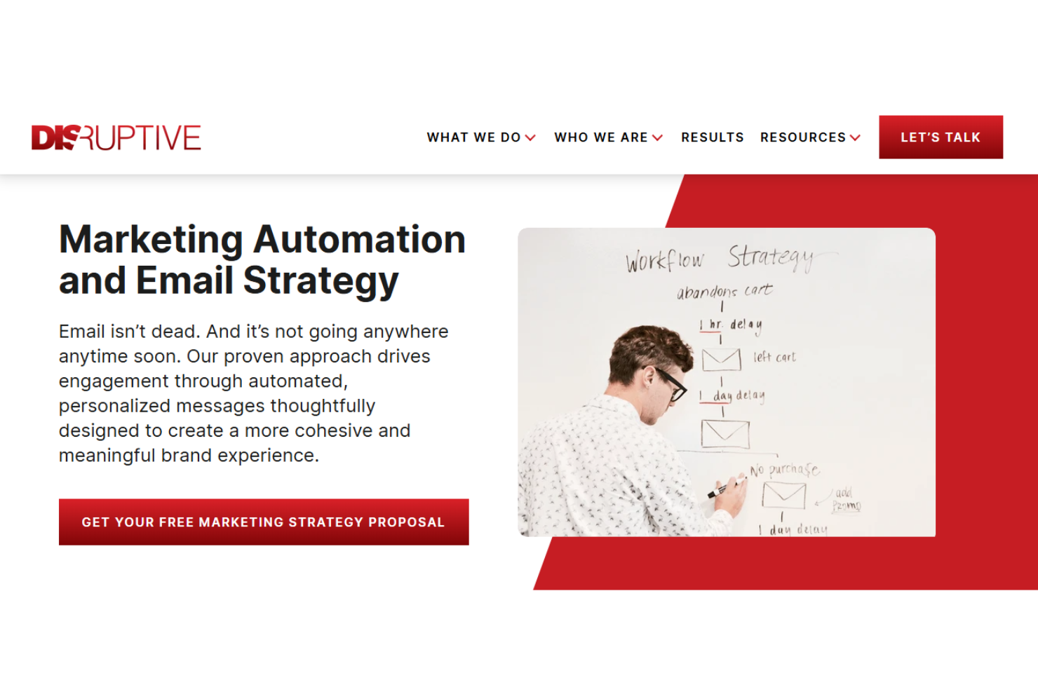 Disruptive Advertising screenshot - 10 Migliori Aziende di Email Marketing Recensite nel 2026