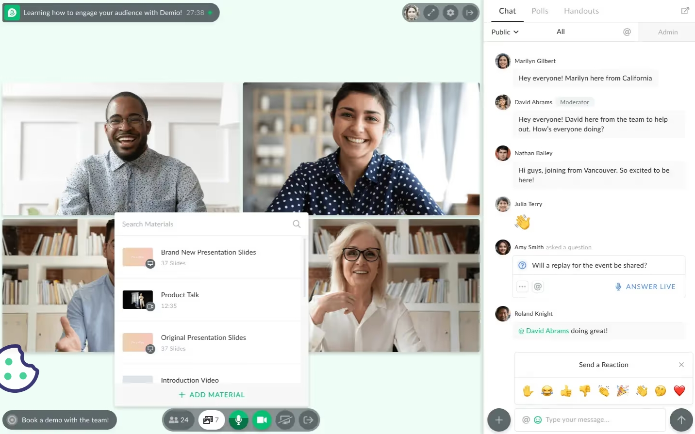 Demio screenshot - 10 migliori piattaforme per webinar recensite nel 2026