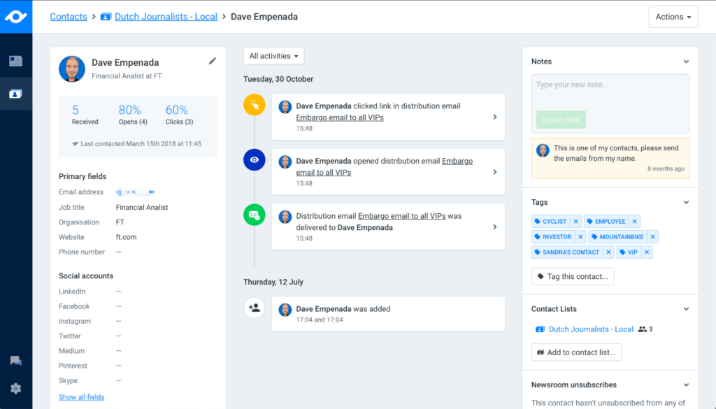 Pr.co screenshot - 10 Mejores Herramientas de Analítica de RRPP en 2026