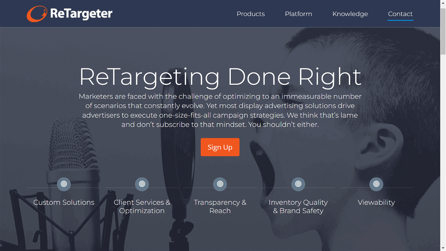 ReTargeter screenshot - 10 mejores programas de remarketing para volver a captar clientes 2026