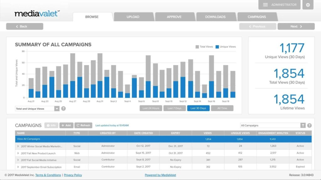 MediaValet screenshot - 10 Mejores Software de Gestión de Marca Analizados para 2026
