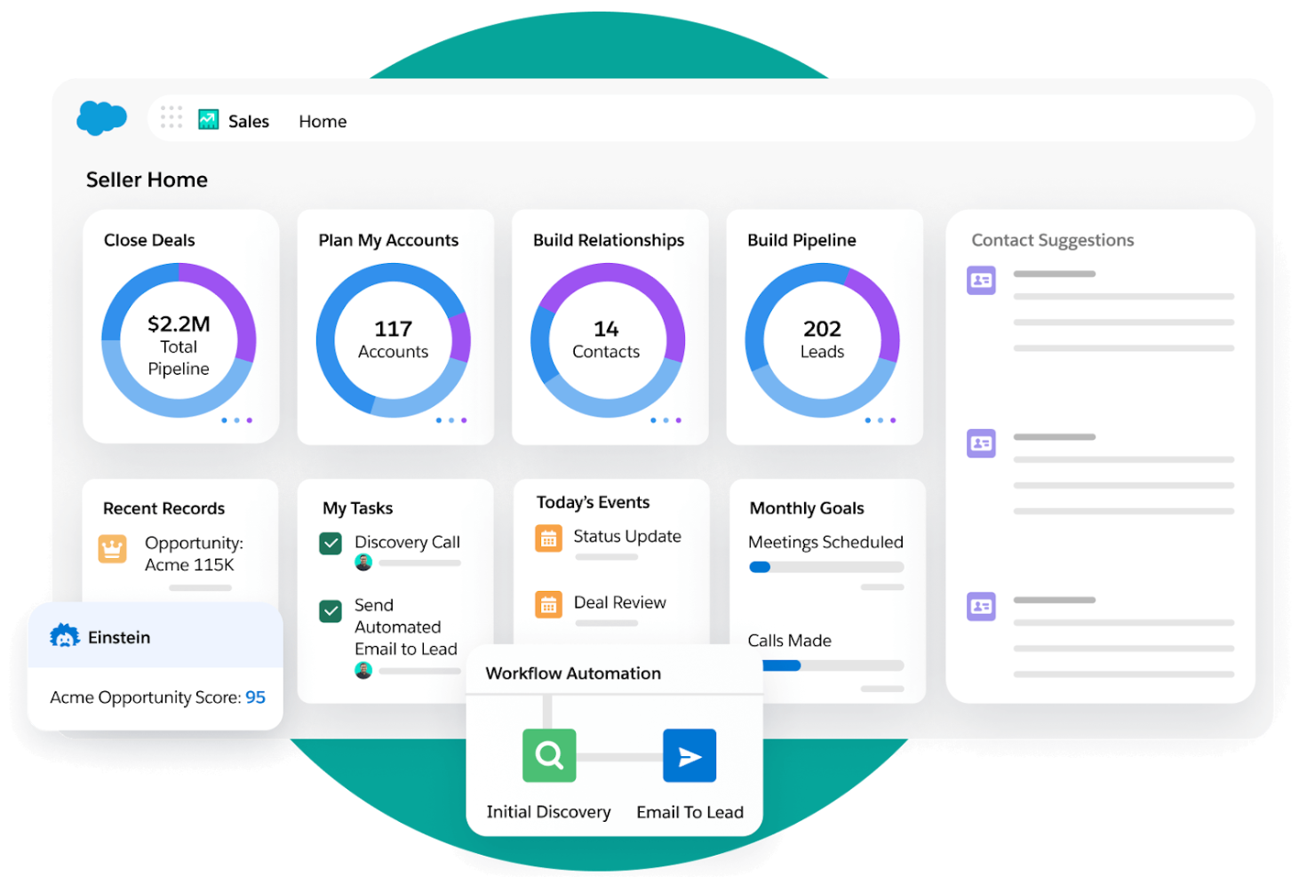 Agentforce Sales screenshot - 14 alternative a monday CRM per il 2026
