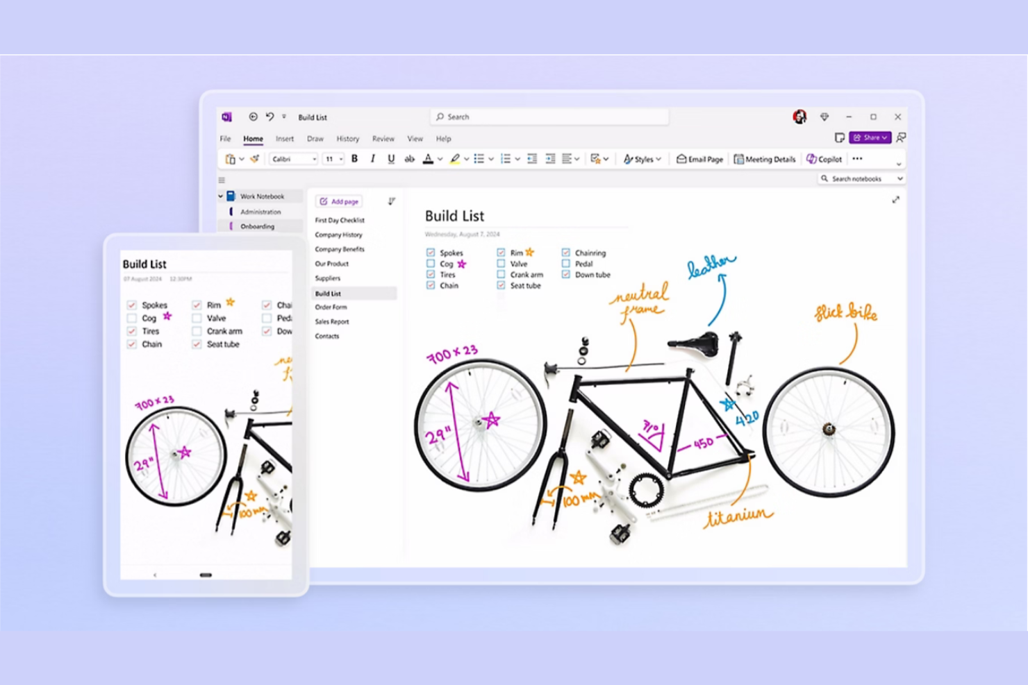 Microsoft OneNote screenshot - 10 alternative a Notion per il 2026