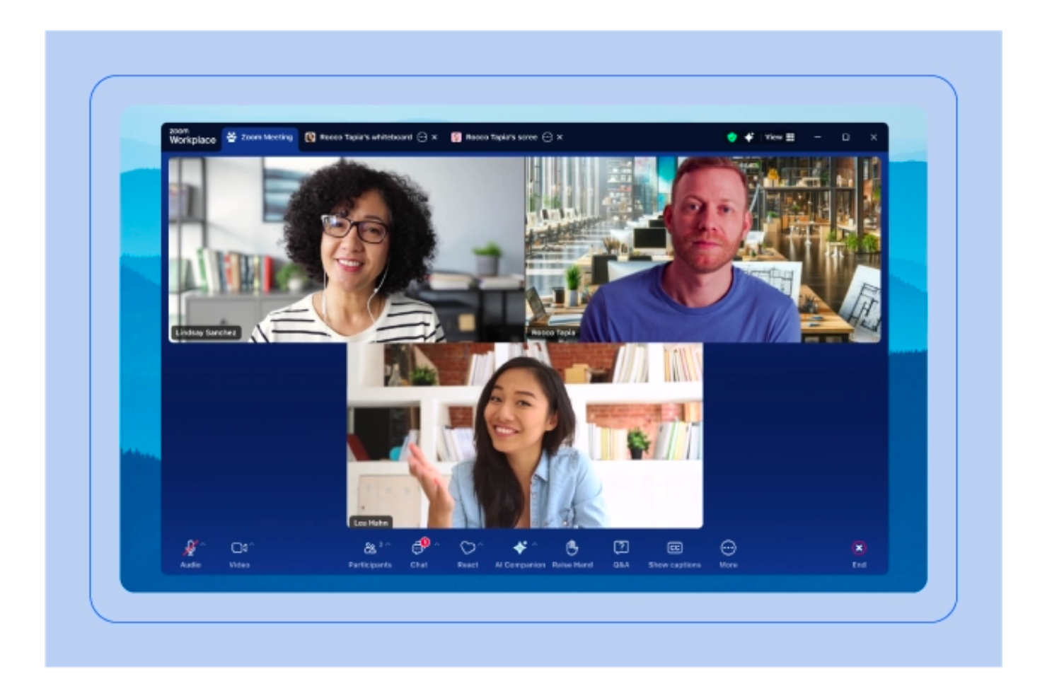 Zoom screenshot - 10 alternativas a Loom seleccionadas para 2026