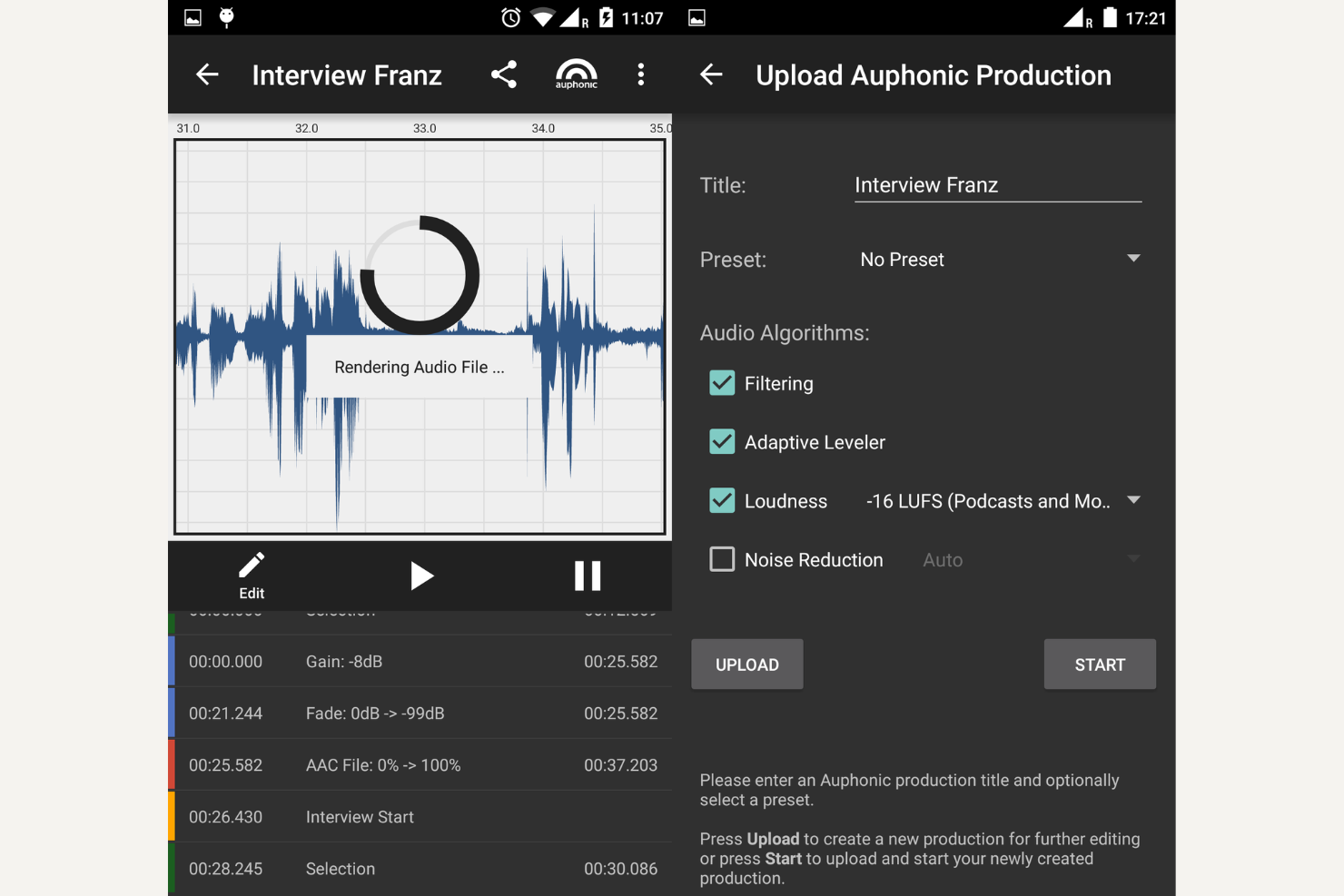 Auphonic screenshot - 10 Migliori Soluzioni per Editare Podcast Recensite nel 2026