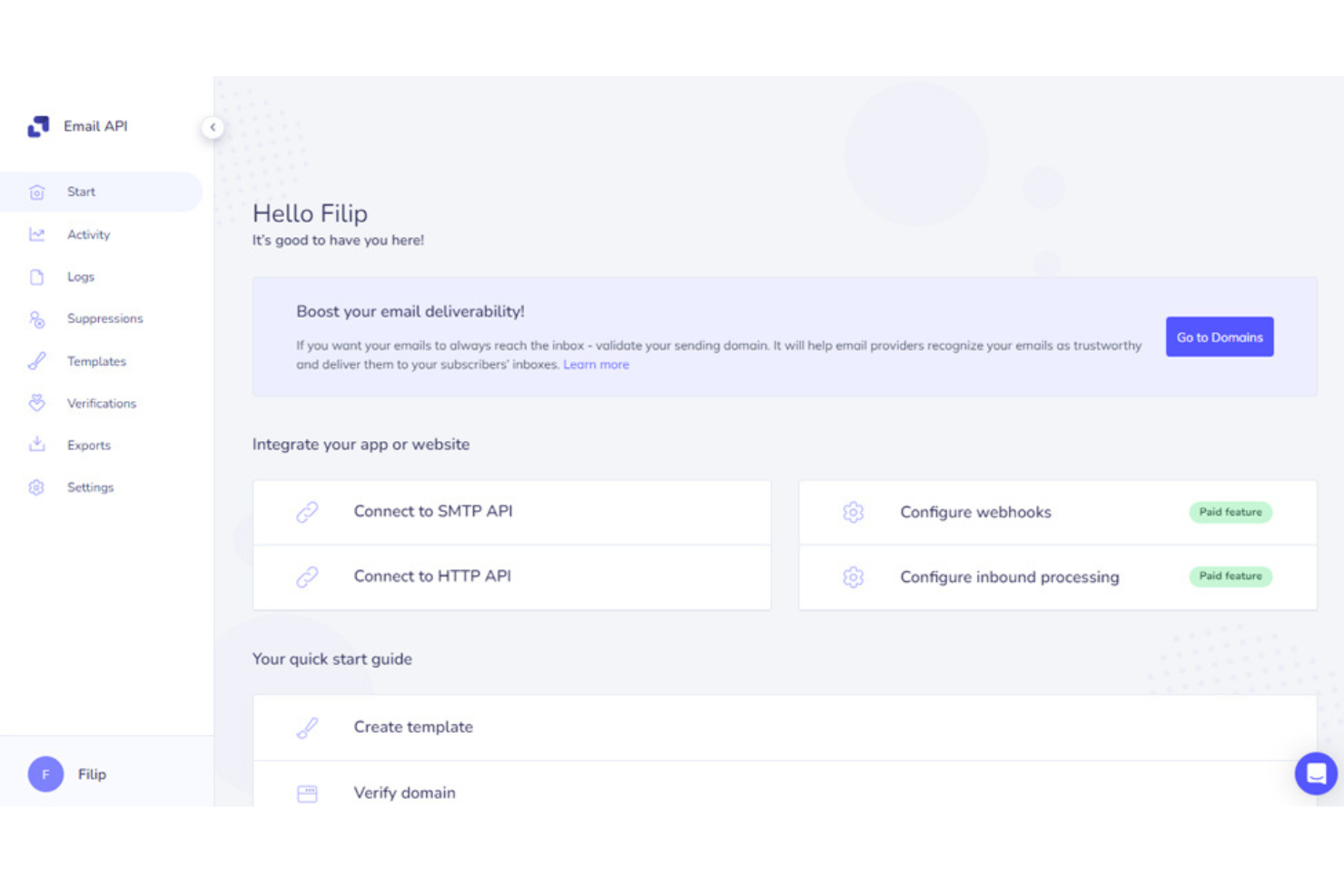 Elastic Email screenshot - 10 Mejores Alternativas a AWeber Revisadas en 2026
