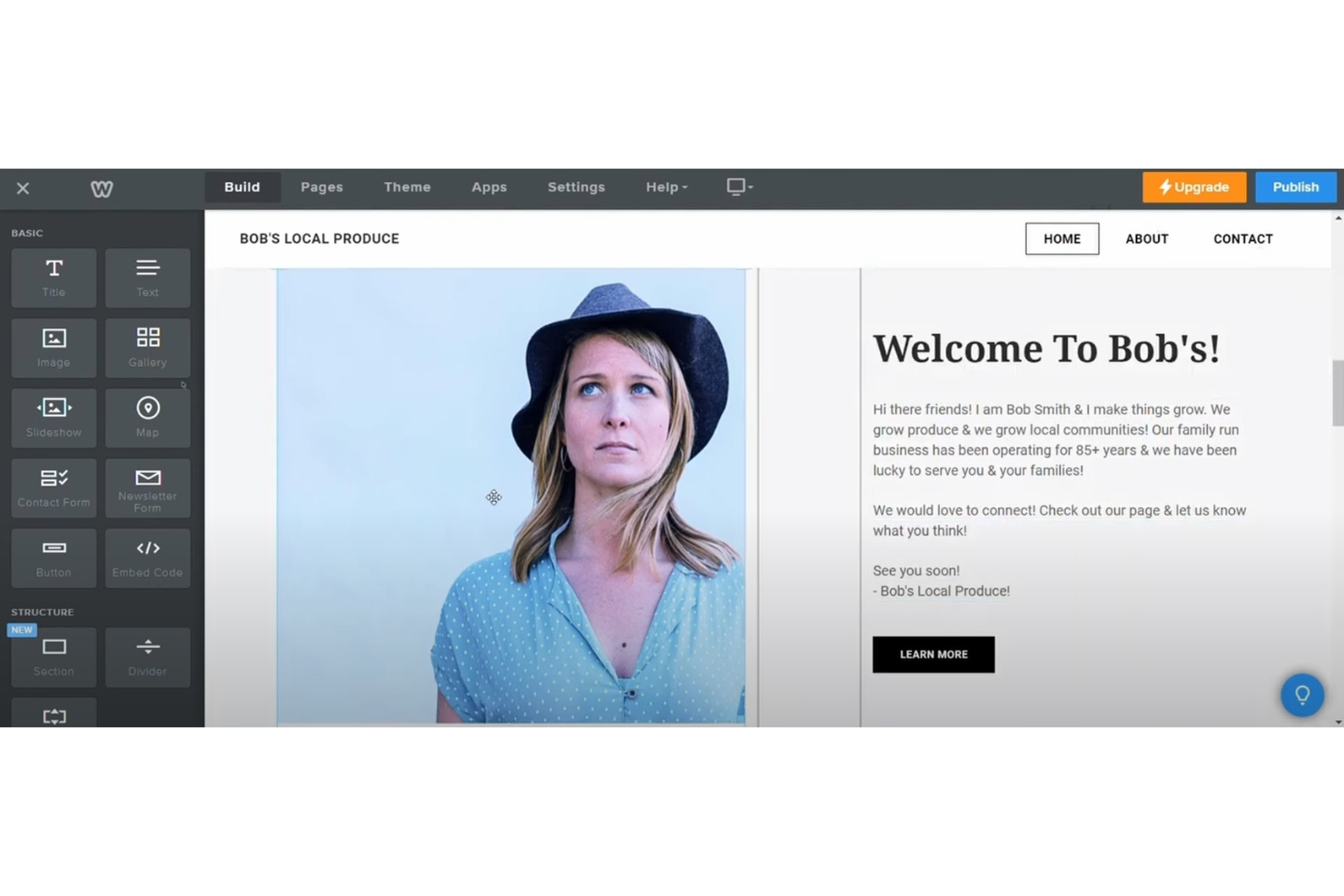 Weebly screenshot - 10 Mejores Alternativas a WordPress Analizadas en 2026