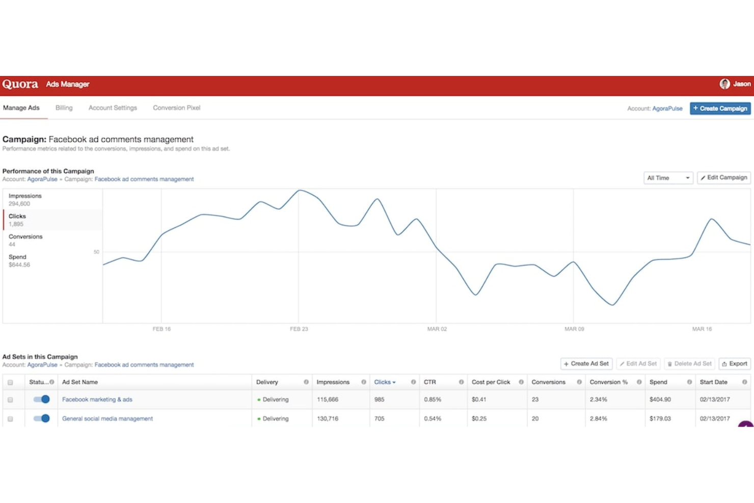 Quora Ads screenshot - 10 Mejores Alternativas a Google Ads Analizadas en 2026
