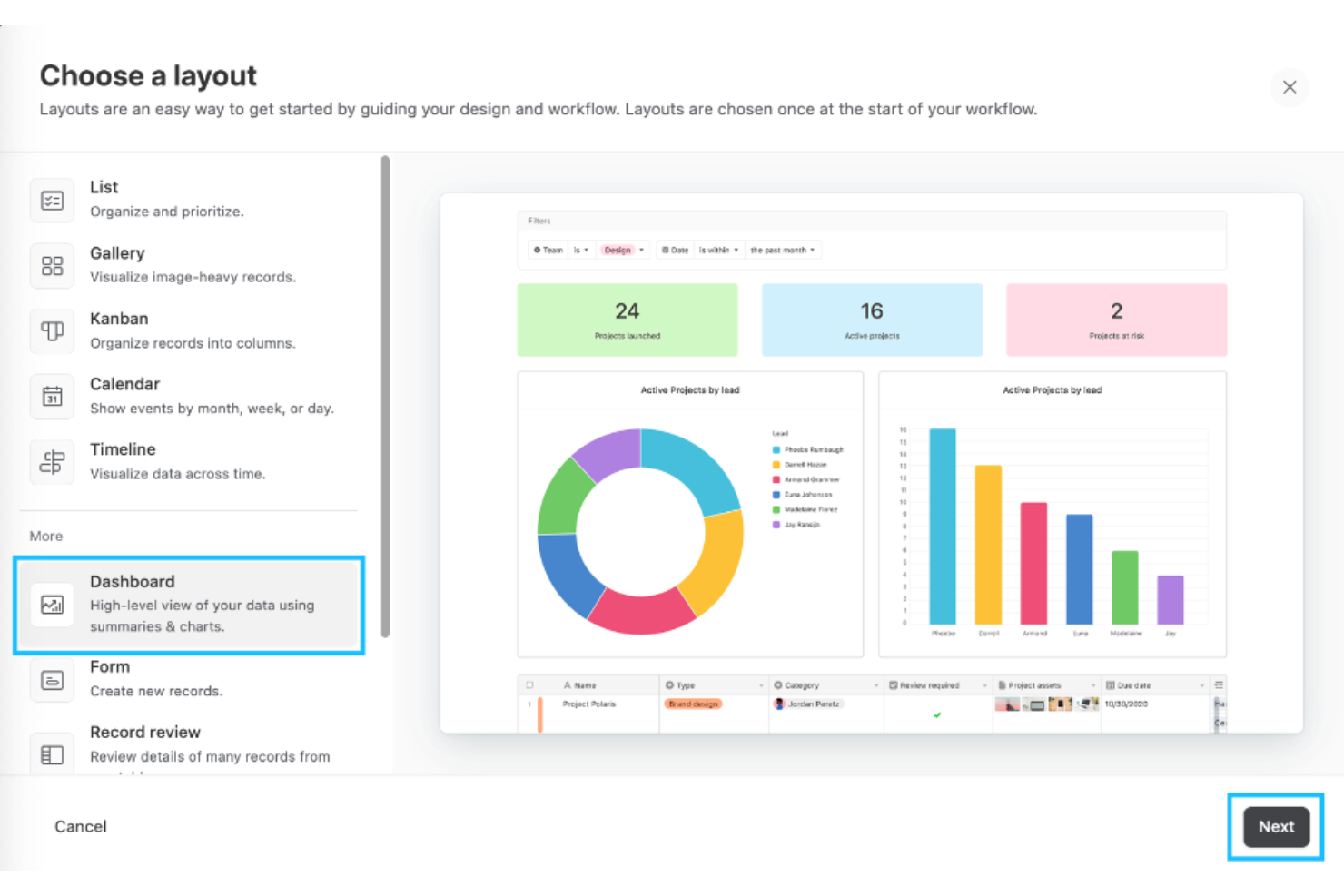 Airtable screenshot - 10 Migliori Strumenti di Gestione delle Campagne di Marketing per 2026