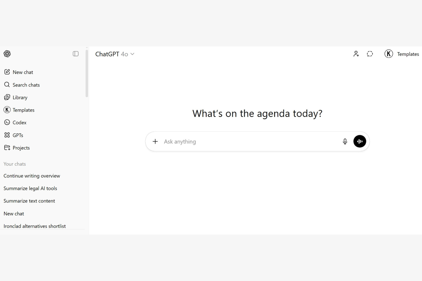 ChatGPT screenshot - 10 Migliori Software di Scrittura AI Gratuiti Recensiti nel 2026