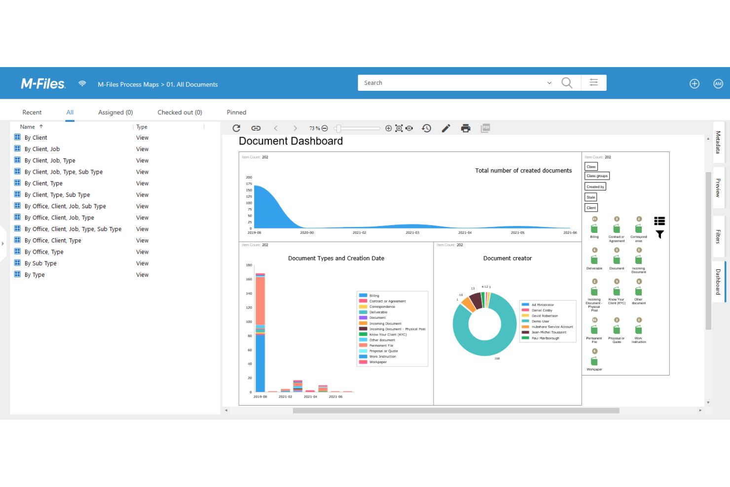 M-Files screenshot - 10 Migliori software di gestione dei contenuti aziendali per 2026
