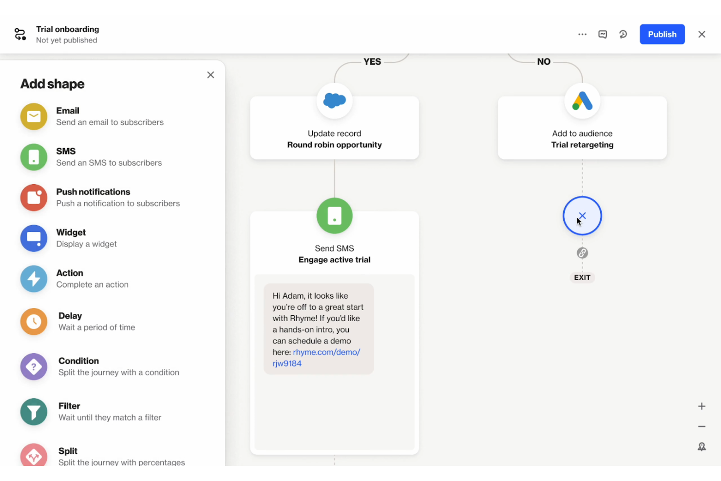 Ortto screenshot - 10 mejores alternativas a HubSpot Marketing analizadas en 2026
